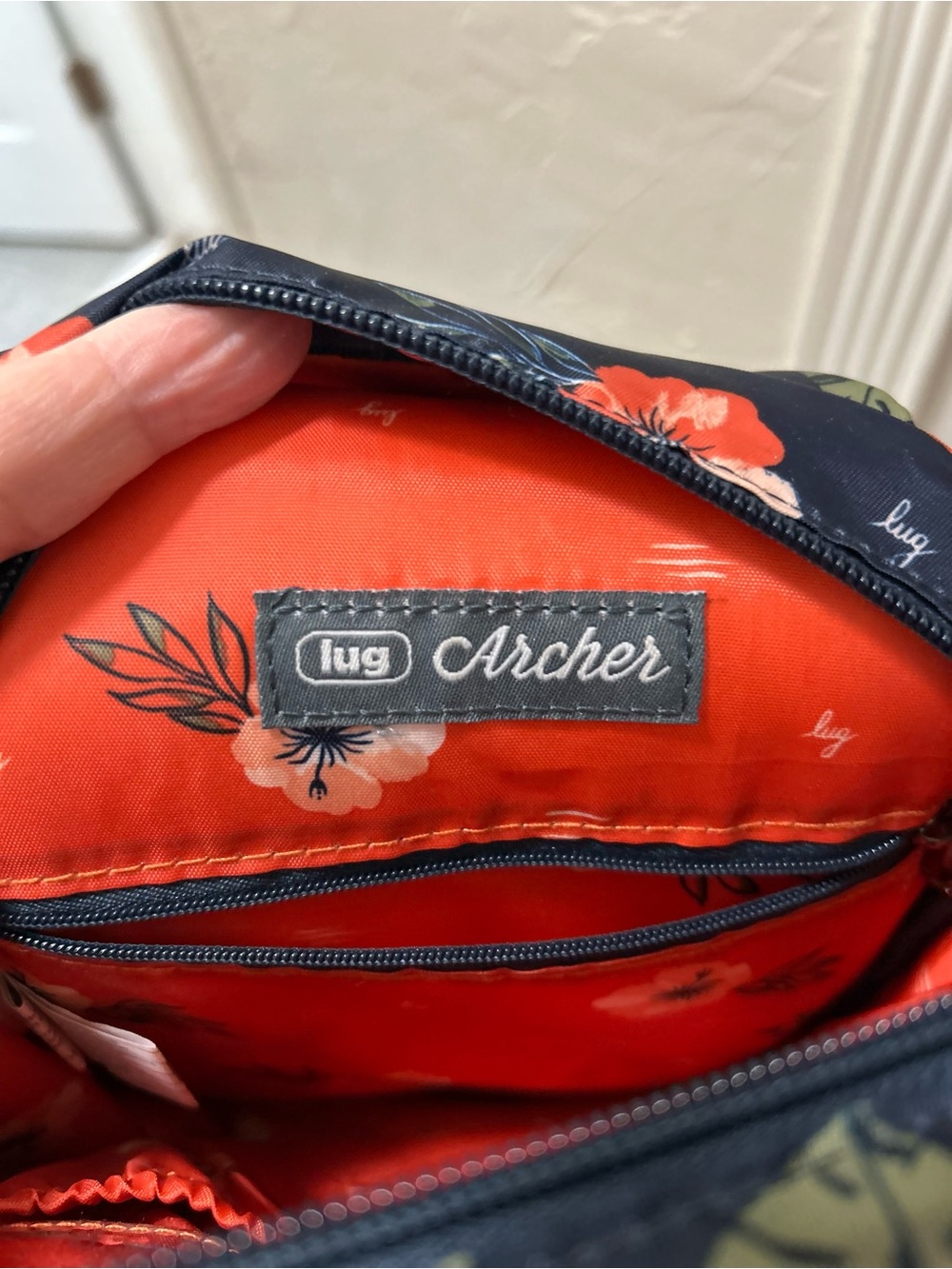 Lug Archer Floral Sling Backpack - Casual Crossbody Bag - Picture 9 of 11